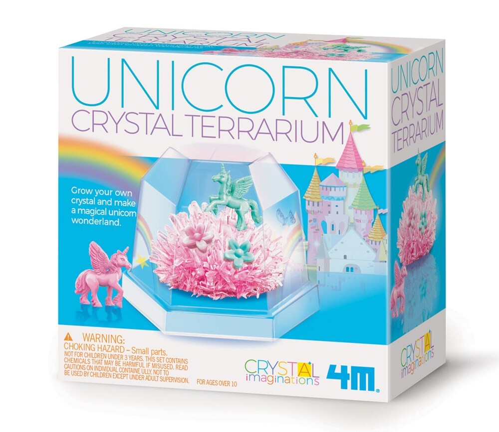 4M Unicorn Crystal Terranium Educational Kids/Toddler Fun Activity Toy 10y+