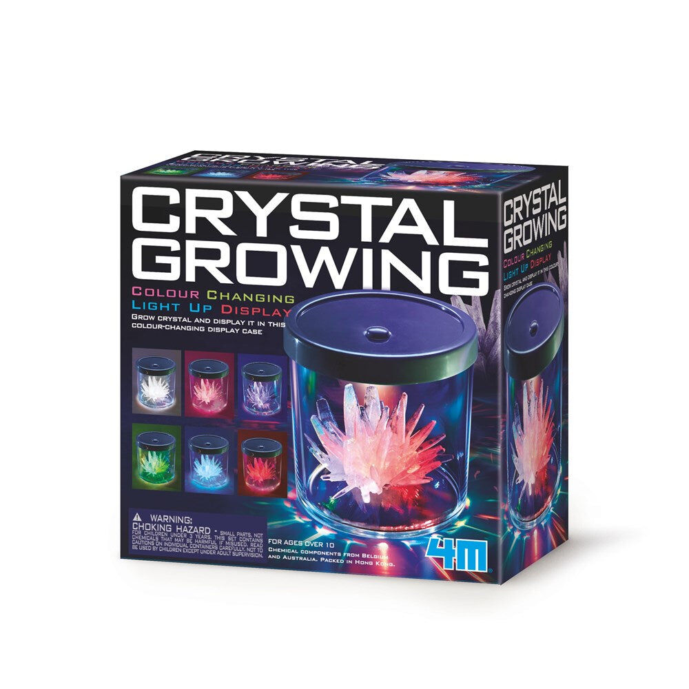 4M Crystal Growing Colour Changing Display Case STEM Toy Science Kit Kids 10y+