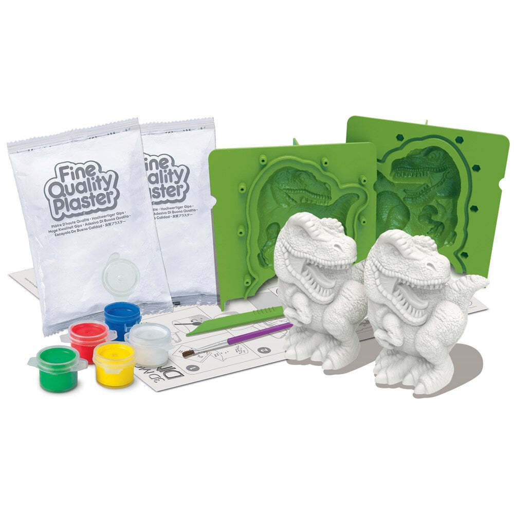 4M 3D Mould & Paint 7cm Dinosaurs Craft/Art T-Rex Colouring Kids Creativity 5y+ — image 3