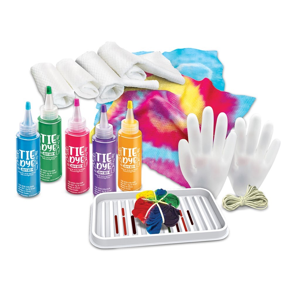 4M KidzMaker Tie Dye Art Kit Draw/Paint Colorful Kids Creative Activity Set 8y+ — image 2