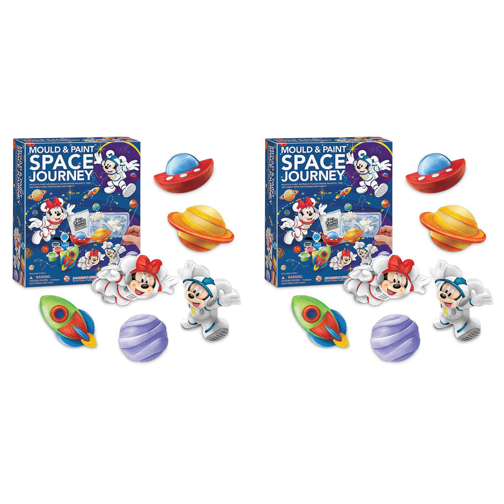 4M Mould & Paint Disney Space Journey Kids/Children Activity Craft Kit 5y+ (2 Pack)