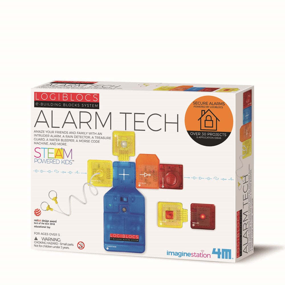 4M Logiblocs Alarm Tech Fun Educational Kids/Toddler Learning Activity Toy 5y+