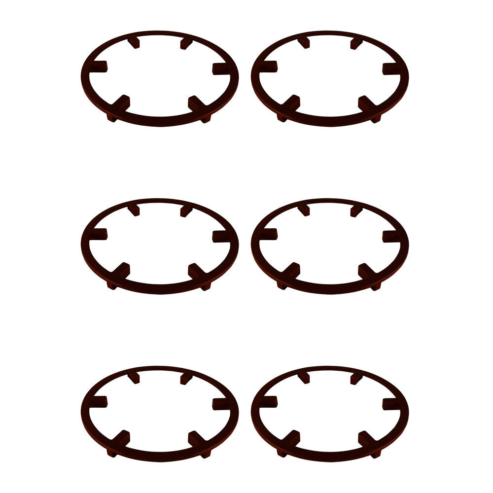 Homeleisure Floor Saver Ring Home/Garden Surface Protector 30cm Terracotta (6 Pack)