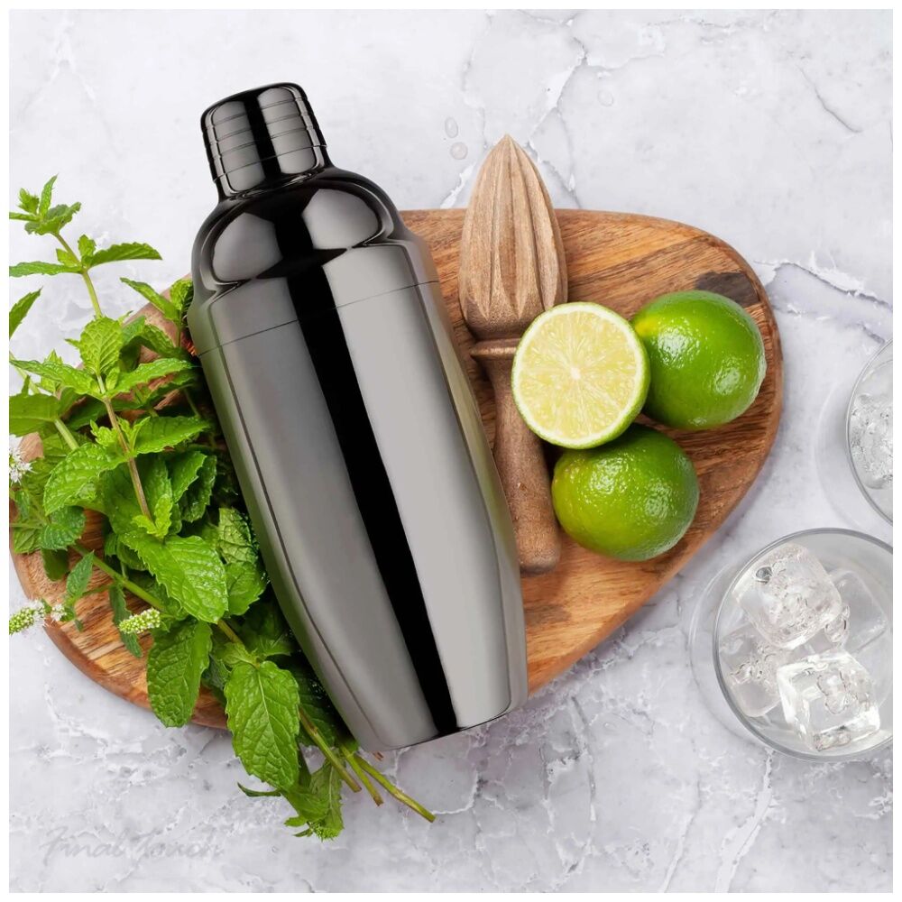Final Touch Insulated Double Wall Cocktail Shaker Stainless Steel Finish 414ml — image 3