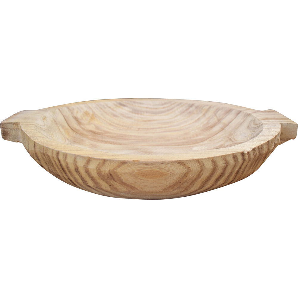 LVD Wood Display Bowl Whisper Decorative Home/Lounge Decor 38x6cm Brown