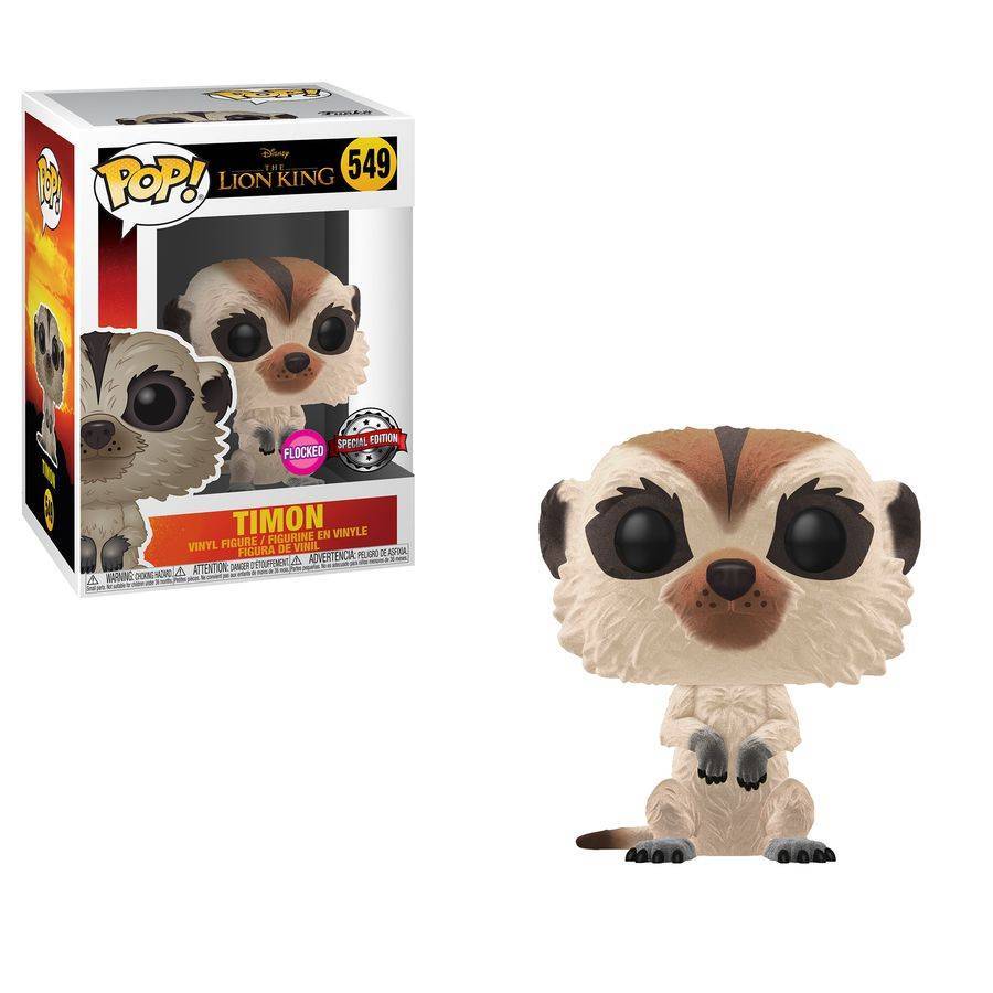 Pop! Funko 10cm Vinyl Figurine Lion King 2019 Timon FL #549 Collectable Toy 3y+