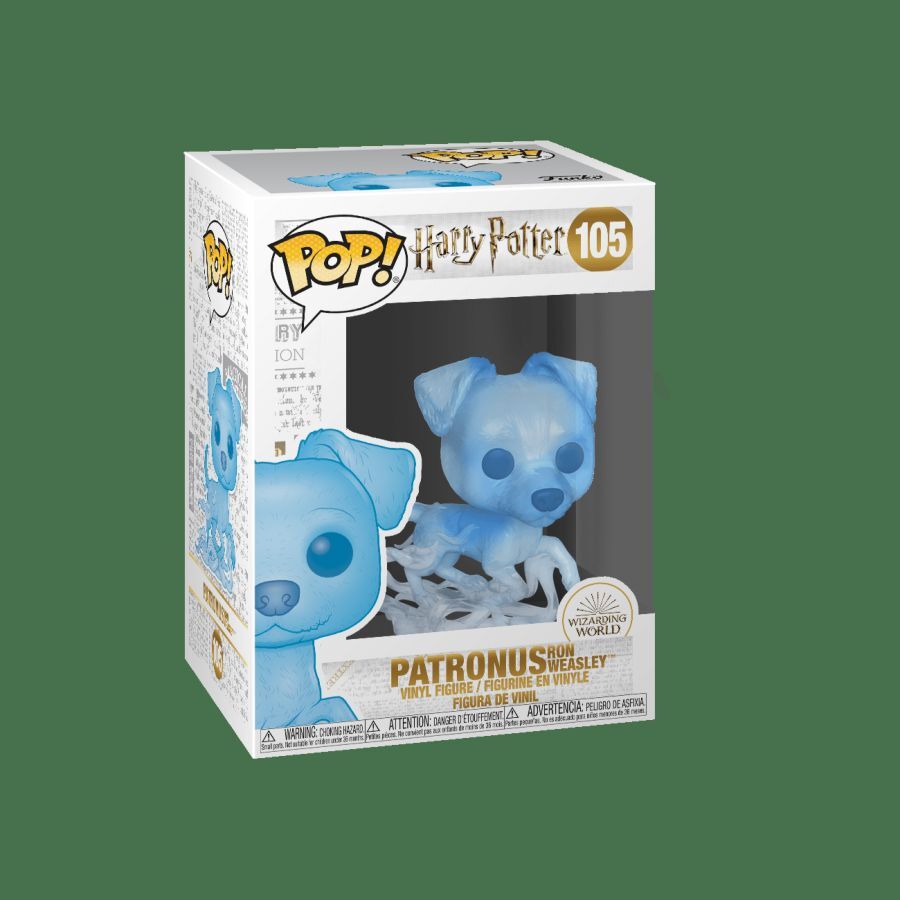 Pop! 10cm Figurine Harry Potter Patronus Ron #105 Vinyl Collectable 3y+ Kids Toy — image 2