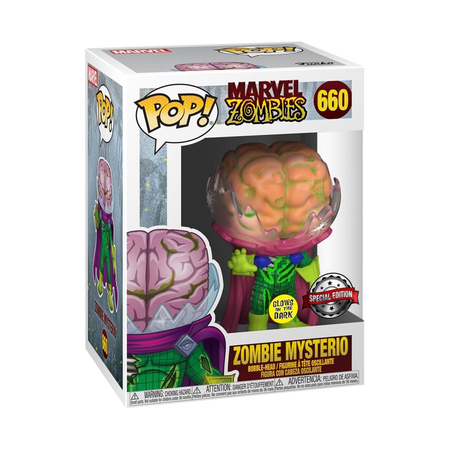 Pop! 10cm Figurine Marvel Zombies Mysterio GW RS #660 Vinyl Collectable 3y+ Toy — image 2
