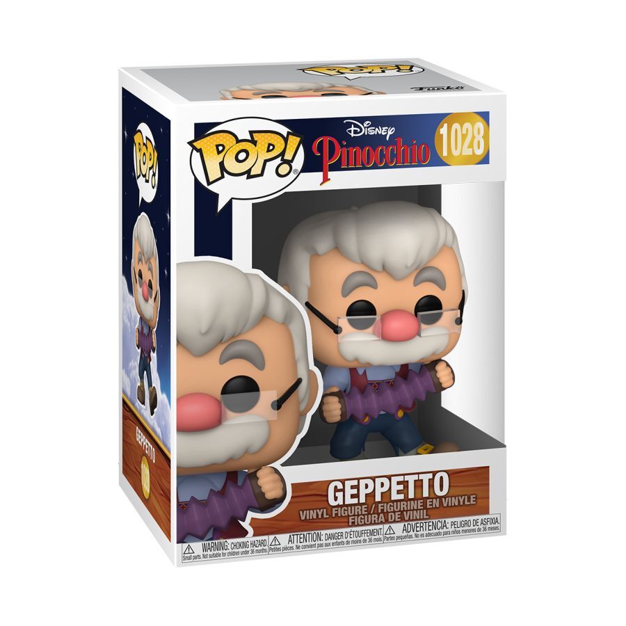 Pop! POP Vinyl Figurine Pinocchio Gepetto Accordion 80th Anniv Limited 10cm — image 2
