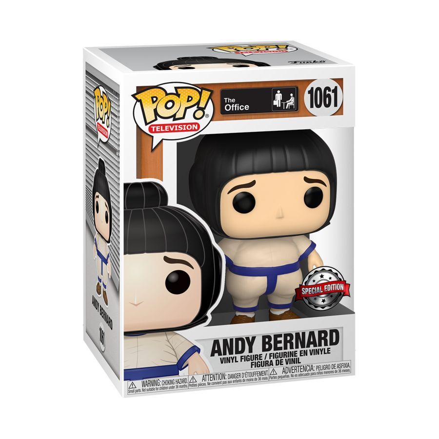 Pop! 10cm Figurine The Office Andy in Sumo Suit RS #1061 Vinyl Funko Collectable — image 2
