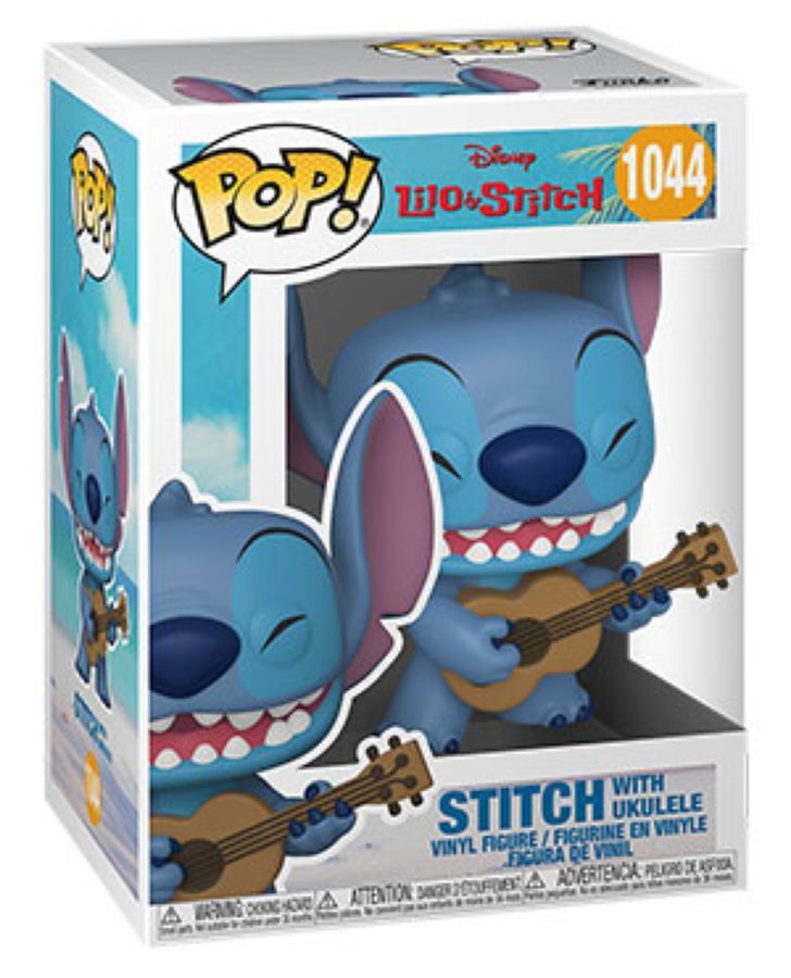Pop! Funko 10cm Figurine Lilo & Stitch Stitch w/Ukelele #1044 Collectable 3+ — image 2