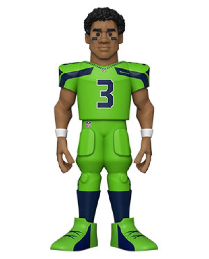 Funko NFL Football Russell Wilson Seahawks Gold Premium Vinyl Action Figure Toy 12in — image 4