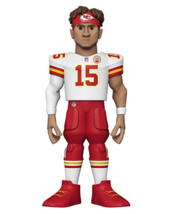 Funko NFL Football Patrick Mahomes Chiefs Gold Premium Vinyl Action Figure Toy 12in