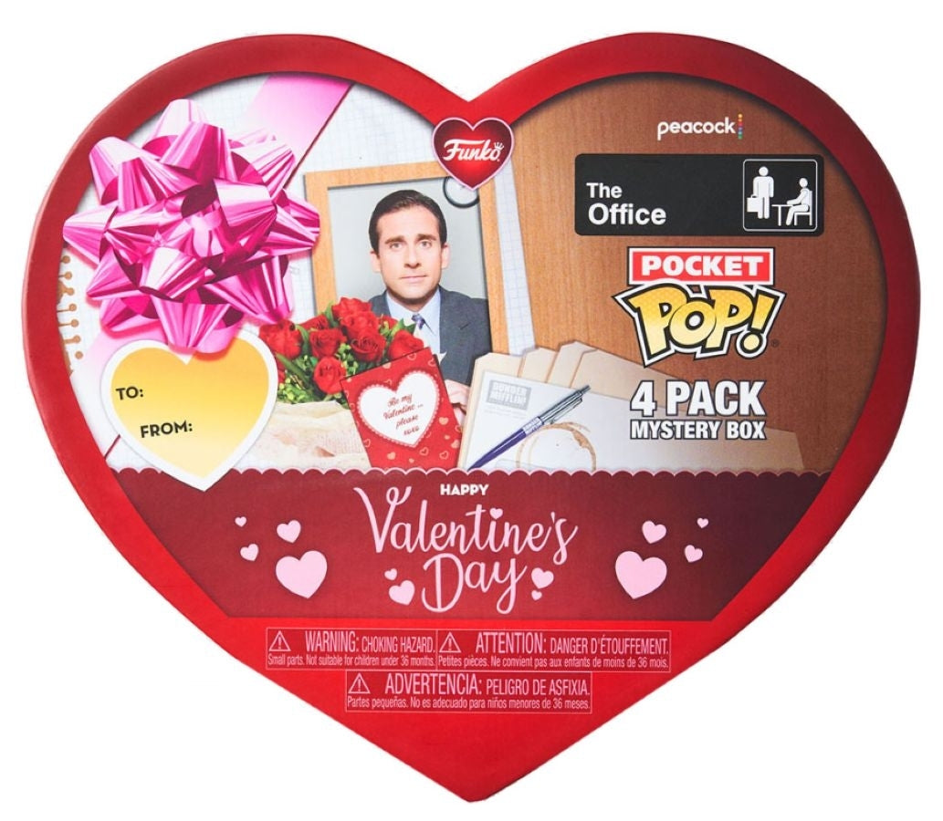 Pop! Vinyl Figurine The Office Valentines Day Pocket RS Collectable 3y+ Toy (4 Pack)