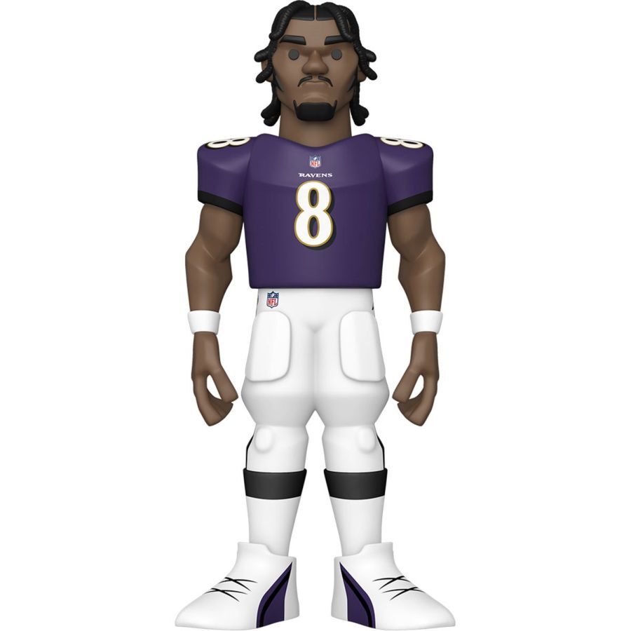 Funko NFL Football Lamar Jackson Ravens Gold Premium Vinyl Action Figure Toy 12in — image 4