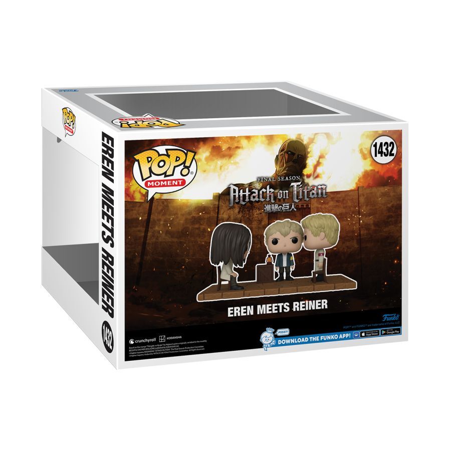 Funko Attack On Titan Eren Meets Reiner Pop Moment Figure Toy Vinyl Collectible — image 3