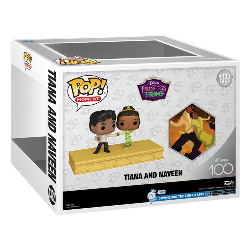 Funko Disney 100th Tiana & Naveen Pop Moment Action Figure Display Statue Toy 13.7cm — image 3