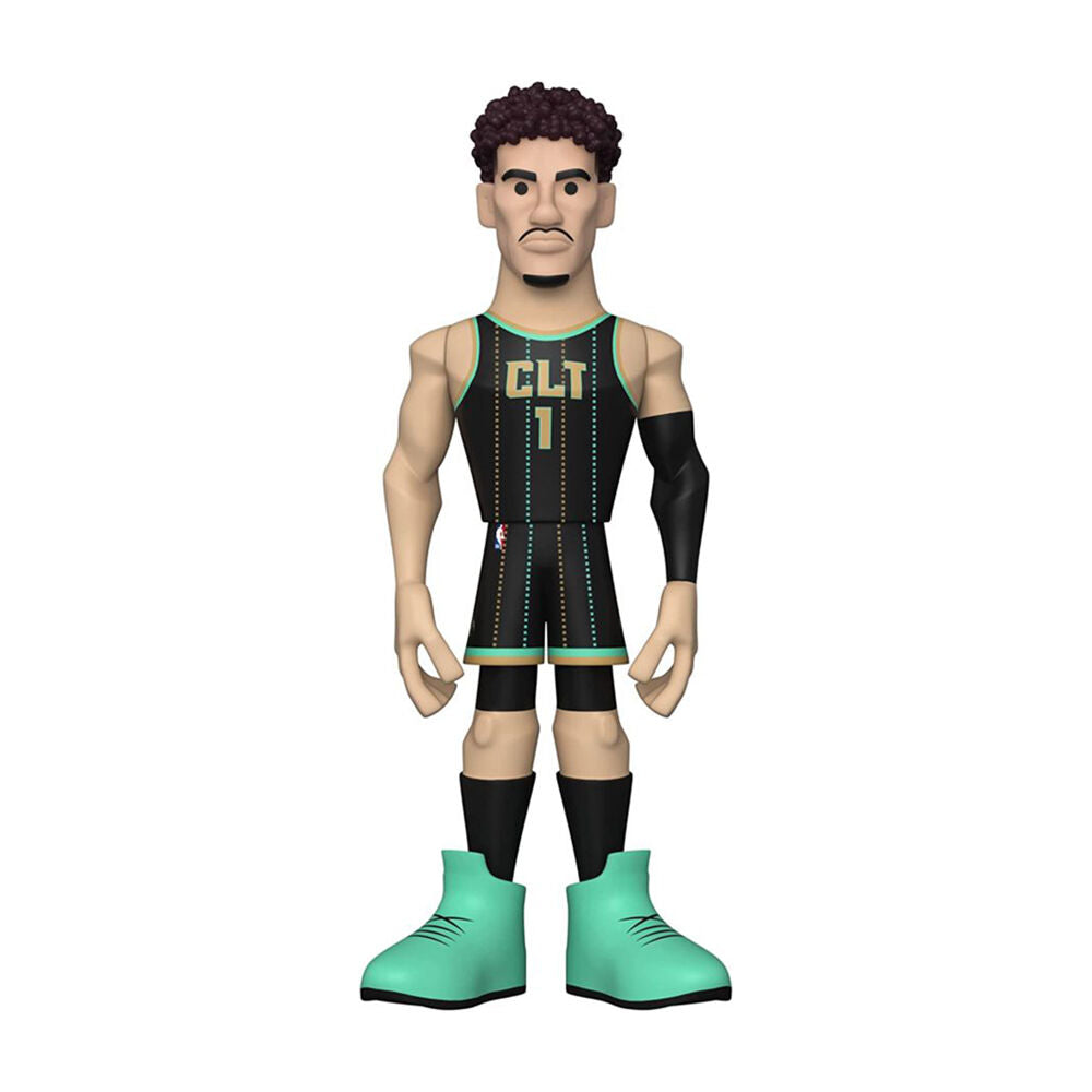 Funko NBA Basketball LaMelo Ball Charlotte Hornets Gold Premium Figure Toy 12in — image 2