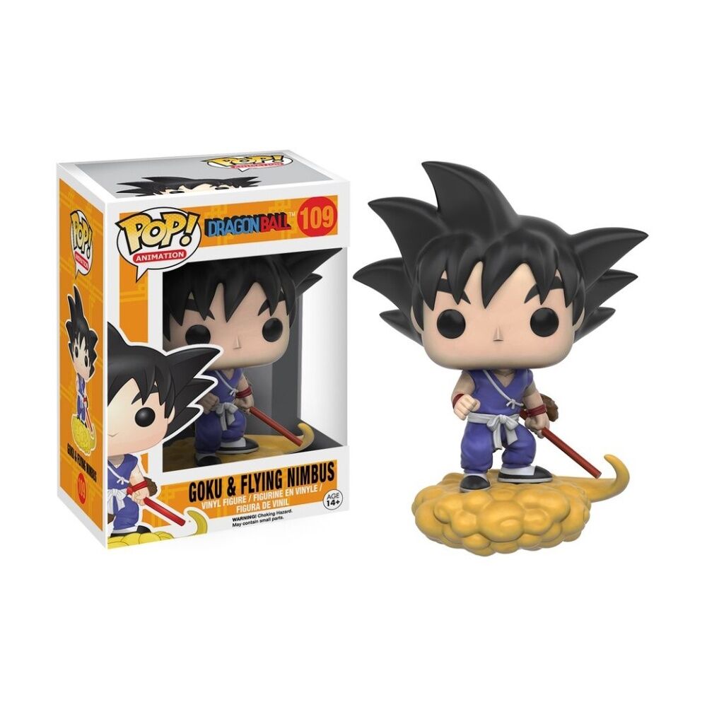 Pop! Funko 10cm Vinyl Figurine Dragon Ball Goku & Nimbus #109 Collectable Toy 3+