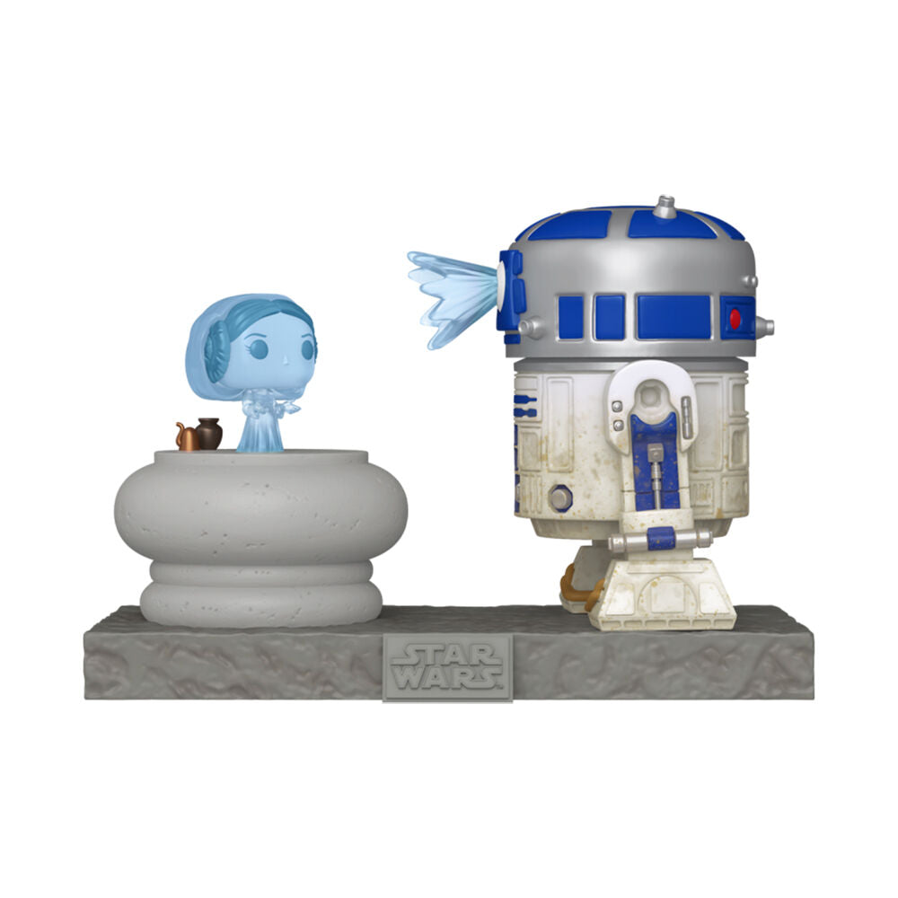 Funko Star Wars Funko R2D2 With Leia Hologram Deluxe Pop Vinyl Bobblehead Collectible