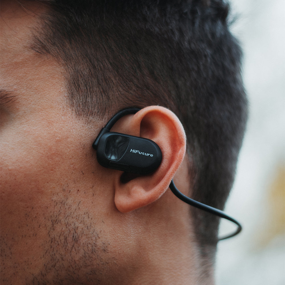 Hifuture FutureMate Open Ear Air Conduction ENC Headphones w/ 2-Mic Grey/White — image 8