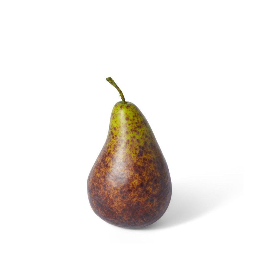 E Style 13cm Plastic Pear Bartlet Fruit Ornament Tabletop Decor Brown (3 Pack) — image 2