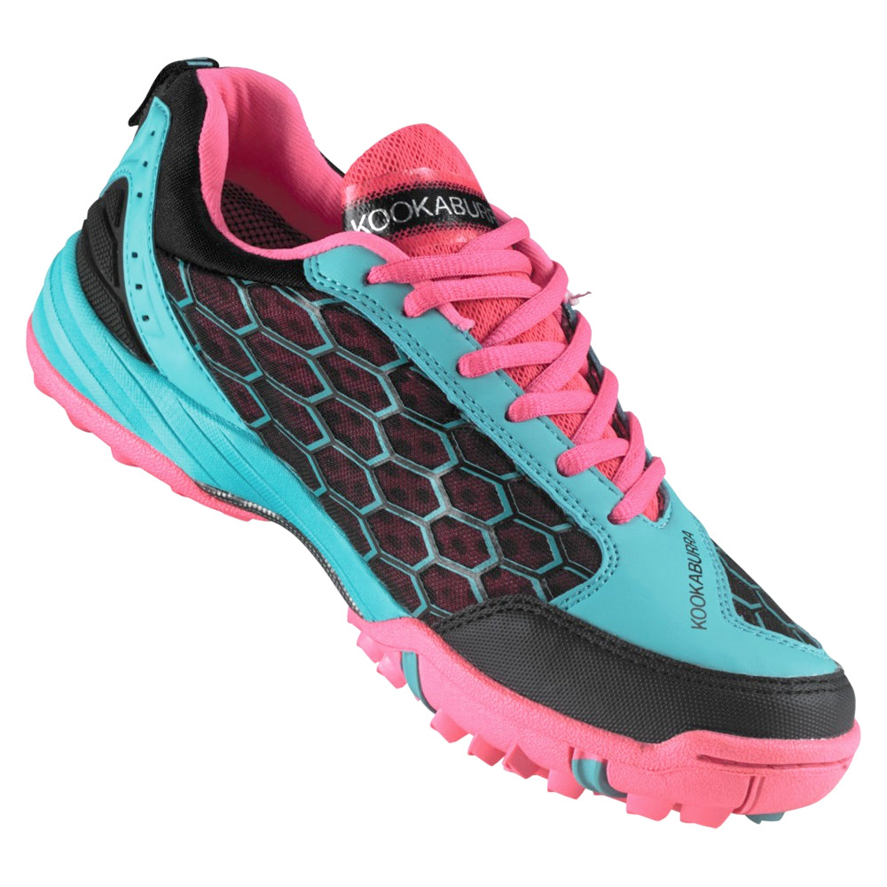 Kookaburra Lithium Unisex Field Hockey Sports Shoes Teal/Pink Size 10 US/9 UK