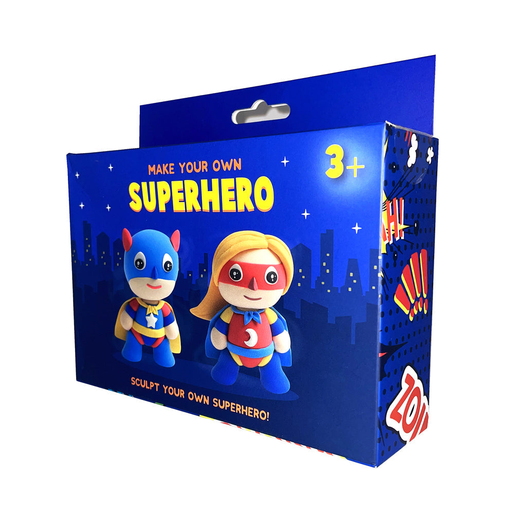 Fizz Creations Make Your Own Dough Super Hero Kid Art Craft Modelling Set 3+ (2 Pack) — image 2