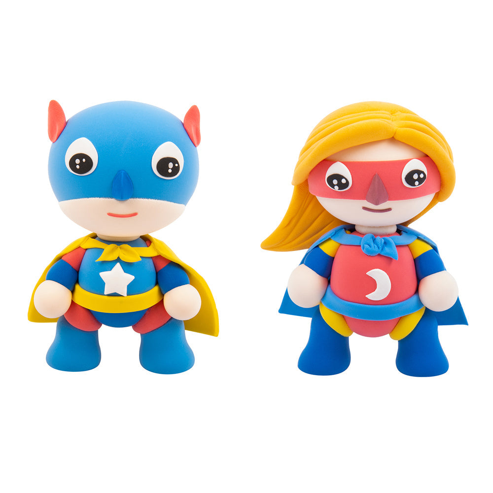 Fizz Creations Make Your Own Dough Super Hero Kids Art Craft Modelling Set 3+ — image 2