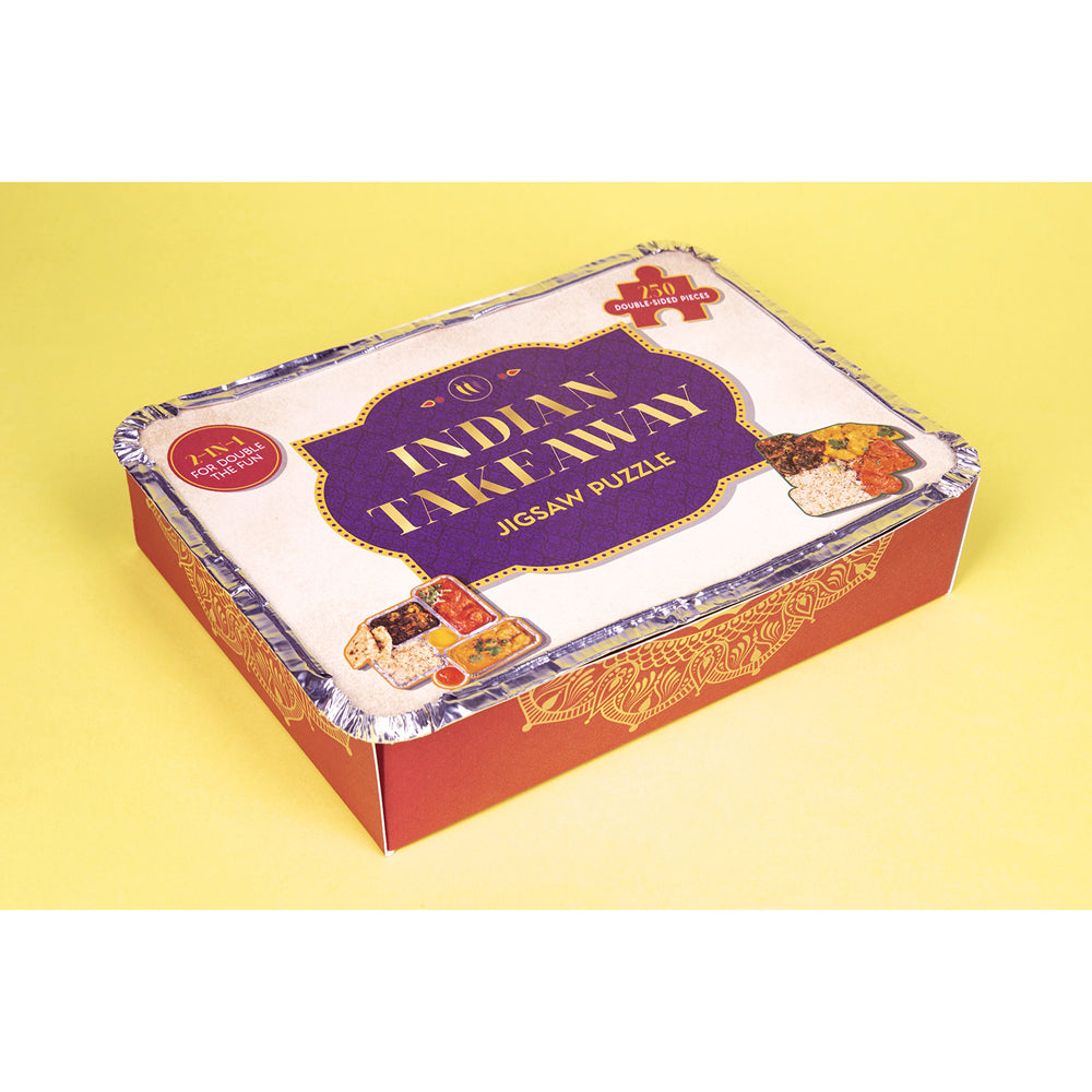 Fizz Creations Indian Takeaway Jigsaw Puzzle Game 21x16cm Double-Sided (250 Pieces) — image 3