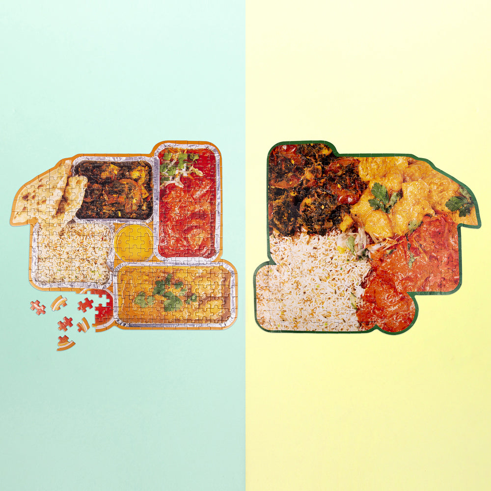 Fizz Creations Indian Takeaway Jigsaw Puzzle Game 21x16cm Double-Sided (250 Pieces) — image 2