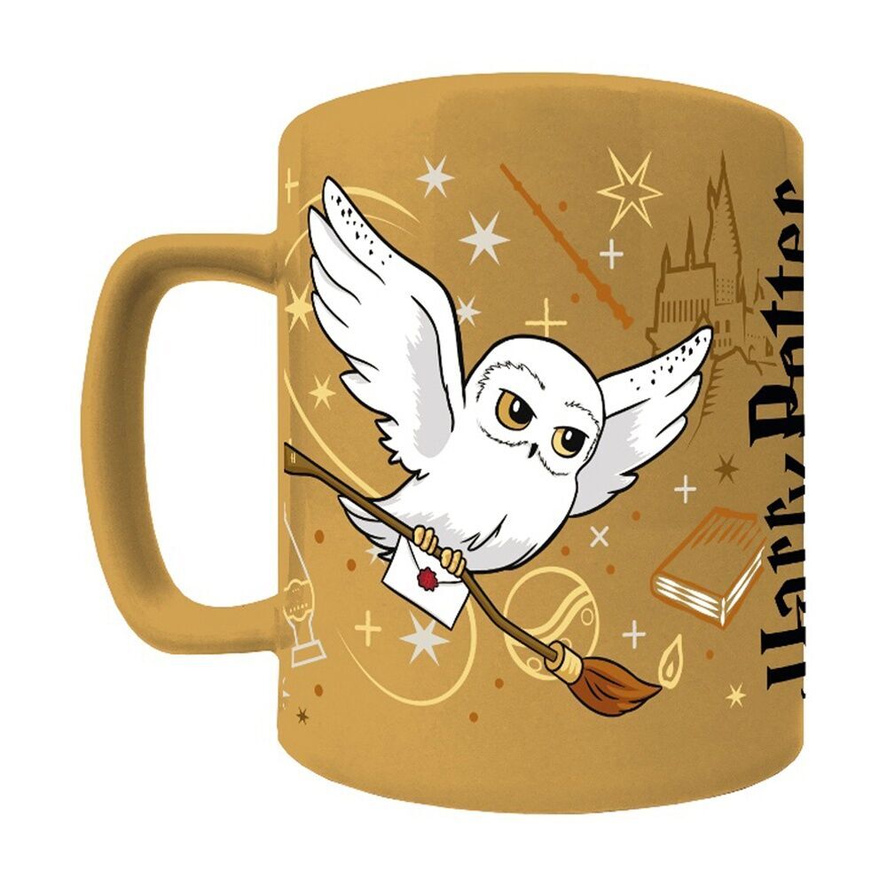 Wizarding World Harry Potter Hedwig Fuzzy Ceramic Hot & Cold Drinking Mug (2 Pack) — image 3