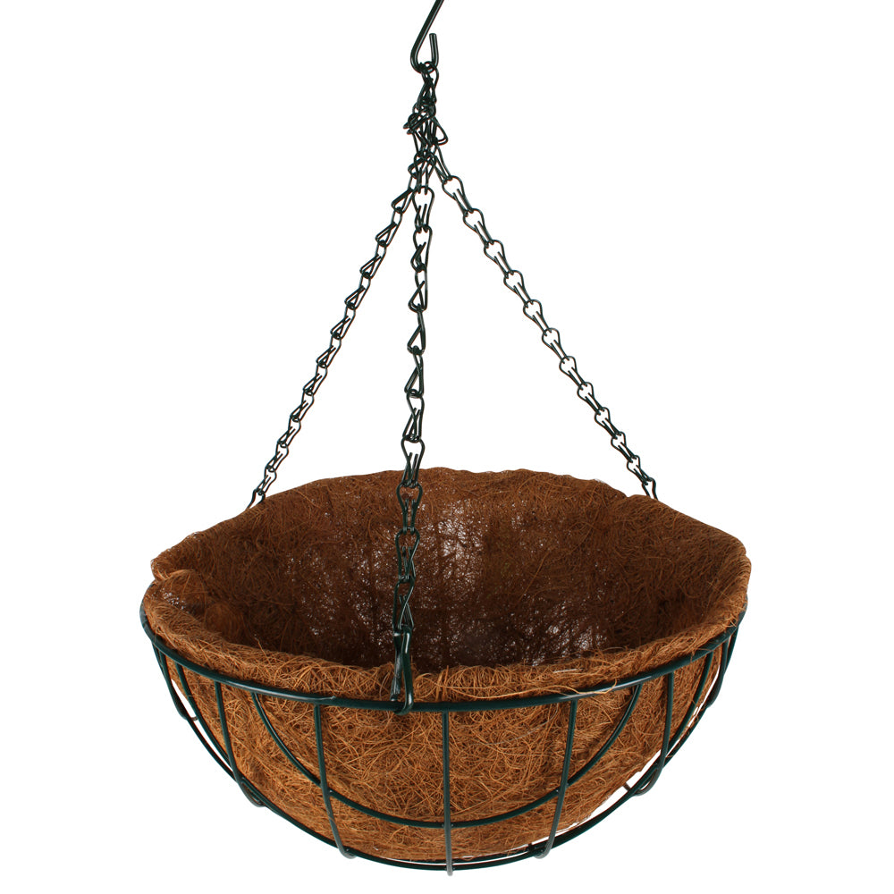 Yard Master Plastic Hanging Basket Liner Outdoor Camping Equipment D40cm Brown