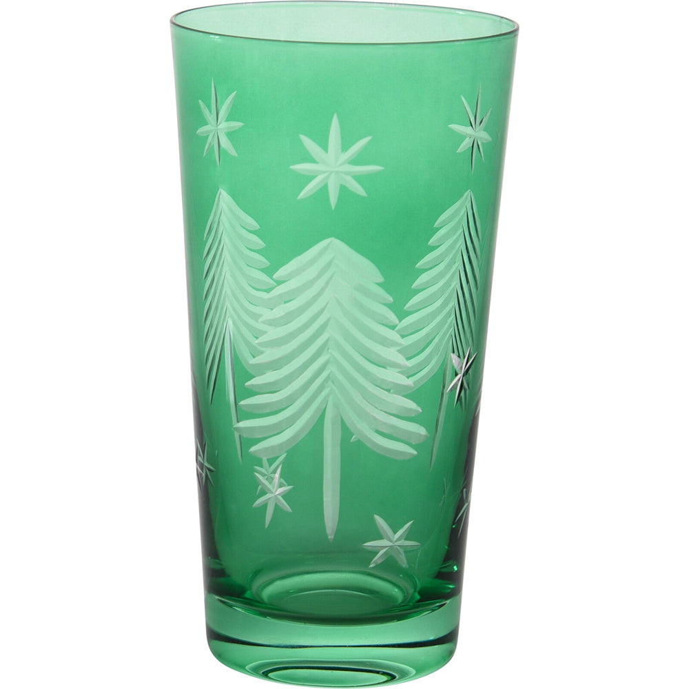 LVD Glass Tall Tumbler Emerald Home/Barware Christmas Decor 9x15cm Green (6 Pack) — image 2