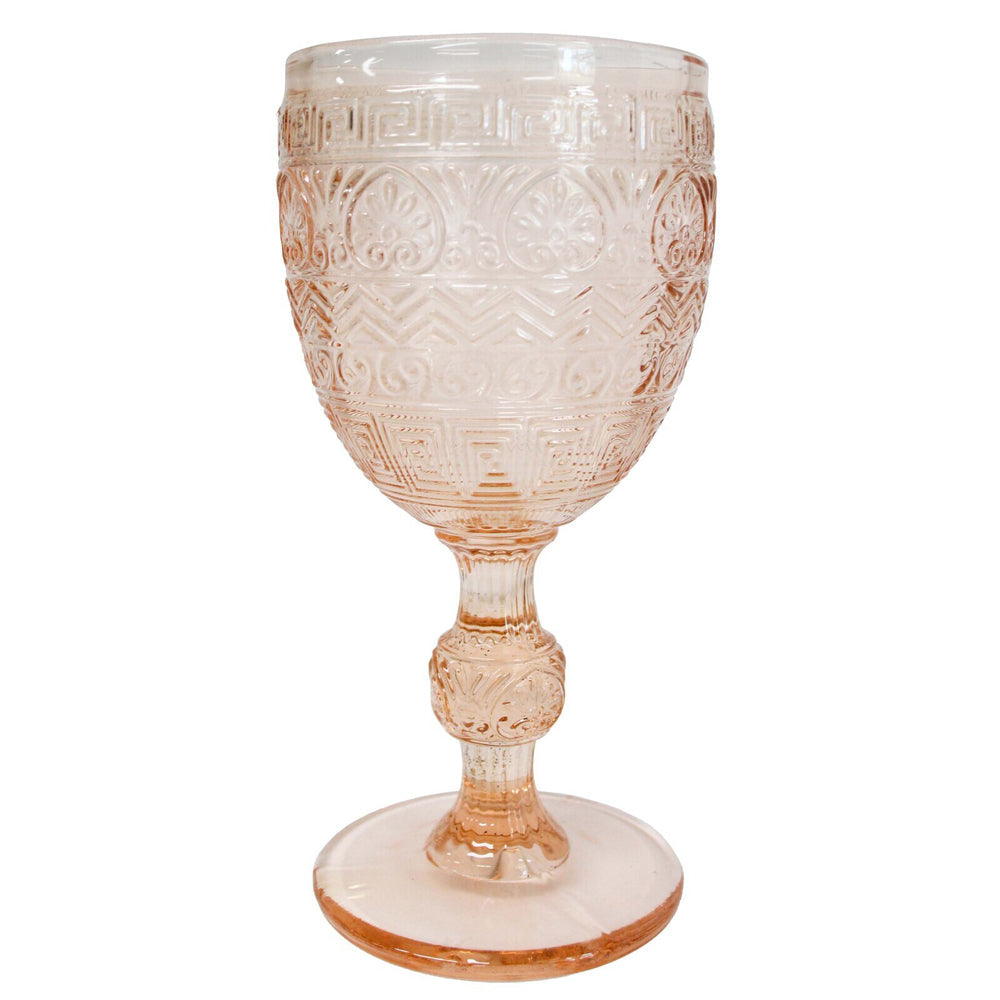 LVD Stemmed Festive 17cm Red Wine Glass Beverage Cup Glassware Barware Orange (2 Pack) — image 2