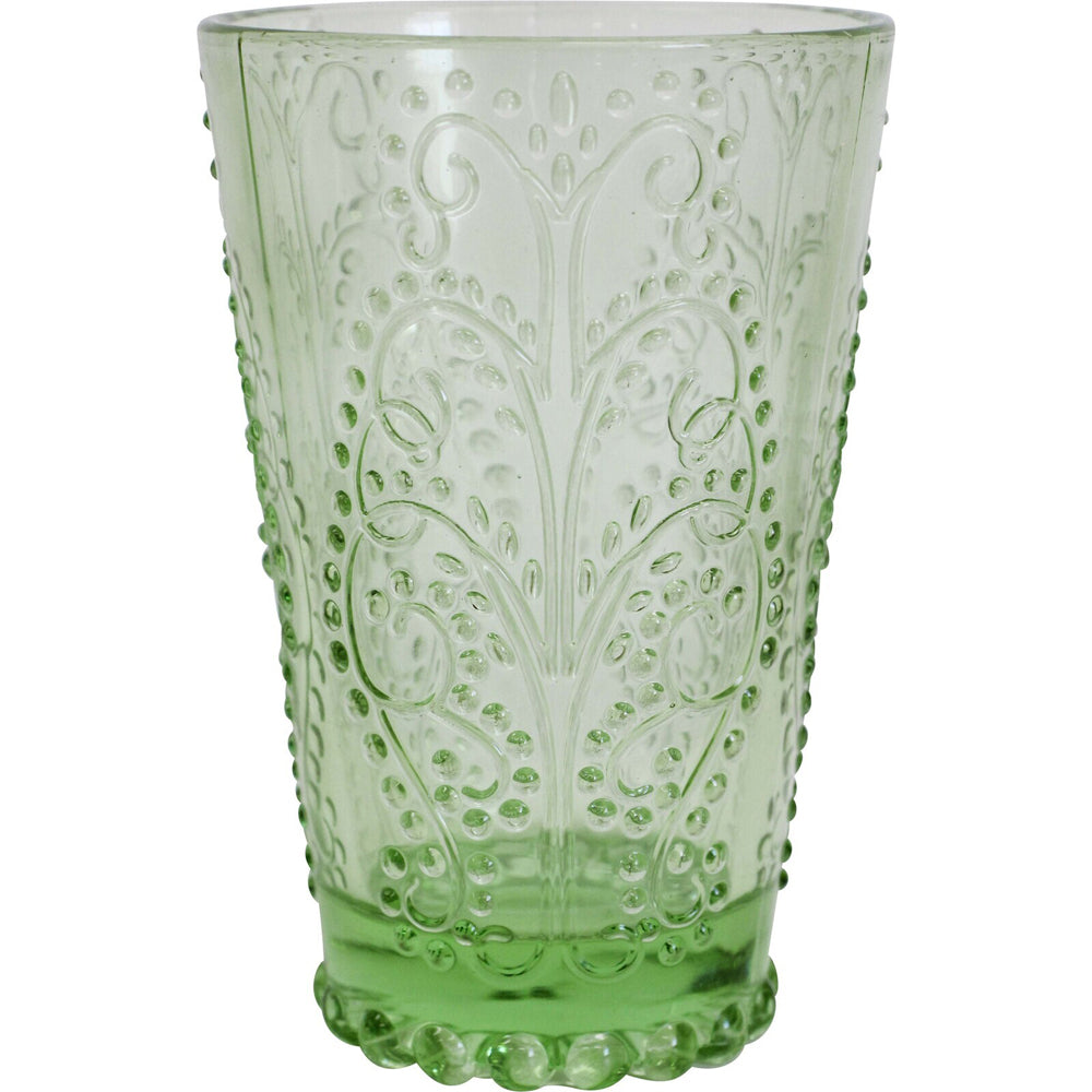 LVD Glass 13cm Drink Cocktail Tumbler Cup Glassware Barware Apple GRN (2 Pack) — image 2