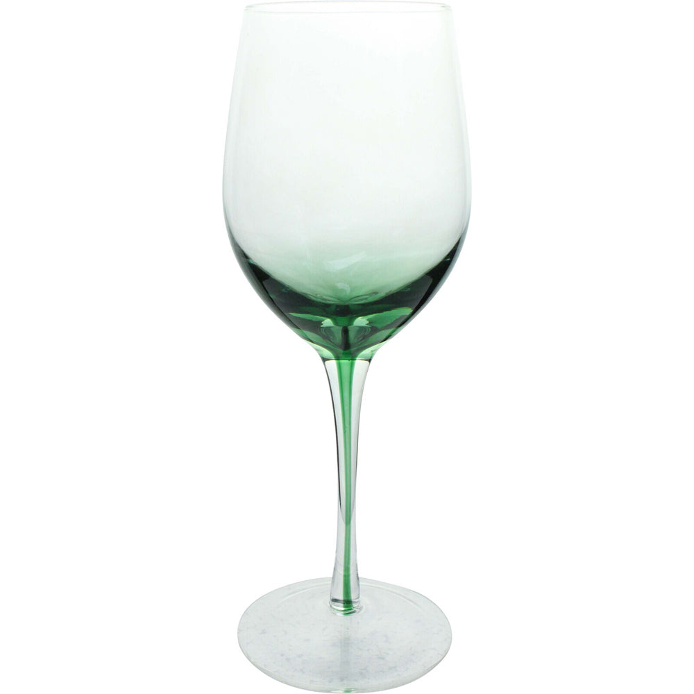 LVD Stemmed Juniper 22.5cm Red Wine Glass Goblet Glassware Barware Cup Green
