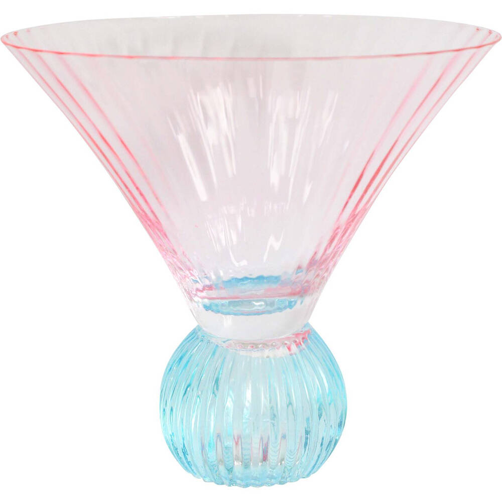 LVD Bubble Ball Cocktail Dessert Barware/Glassware Decor 12.6cm Pink Turq