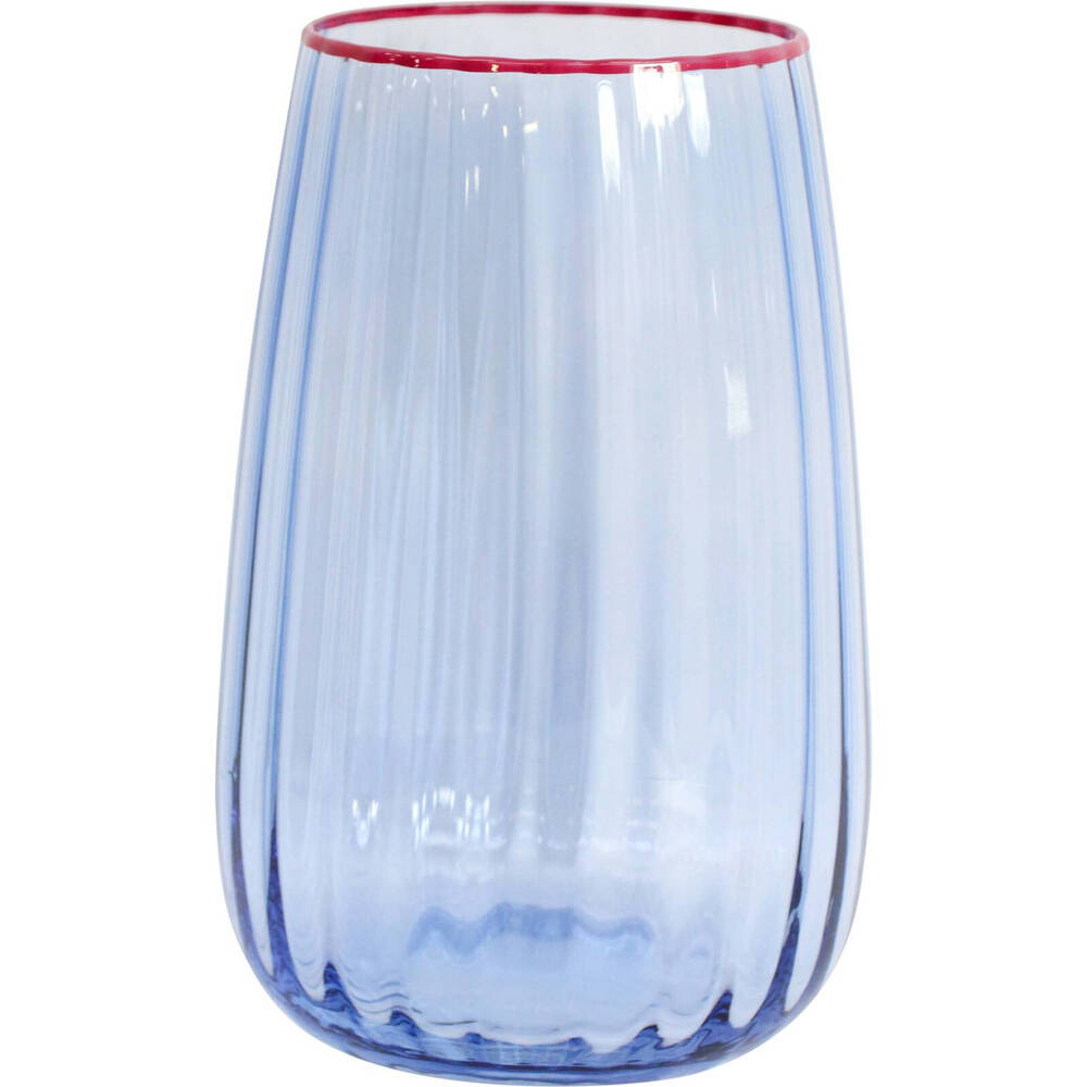 LVD Water Beverage Glass Barware/Drinkware Decor Display 570ml Blue Tingle
