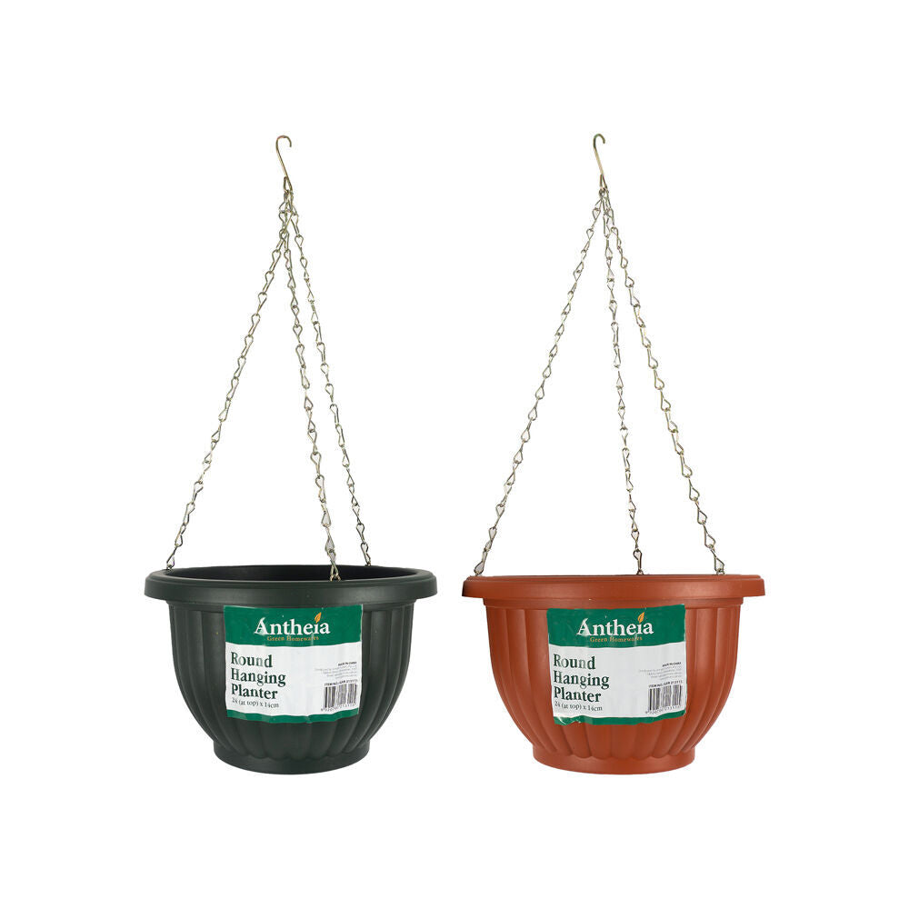 Antheia Green Homewares Round Hanging Garden Flower Planter Pot Assorted — image 2