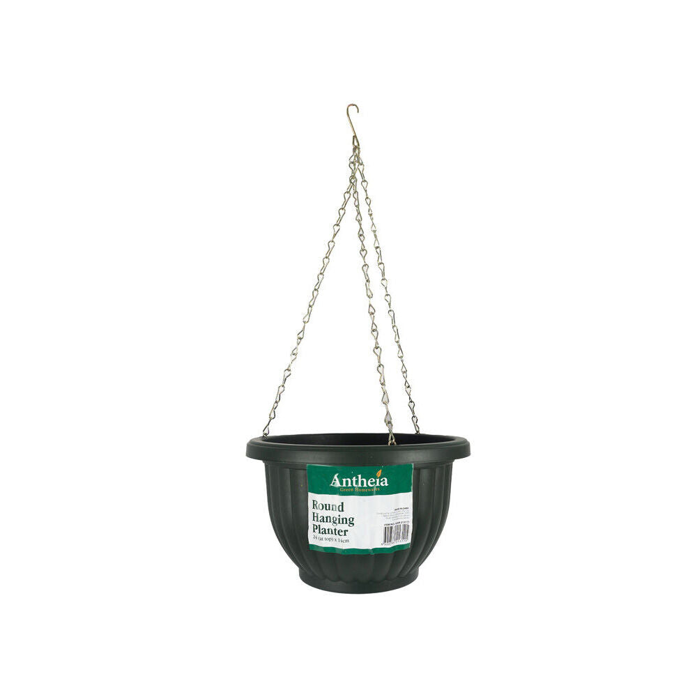 Antheia Green Homewares Round Hanging Garden Flower Planter Pot Assorted