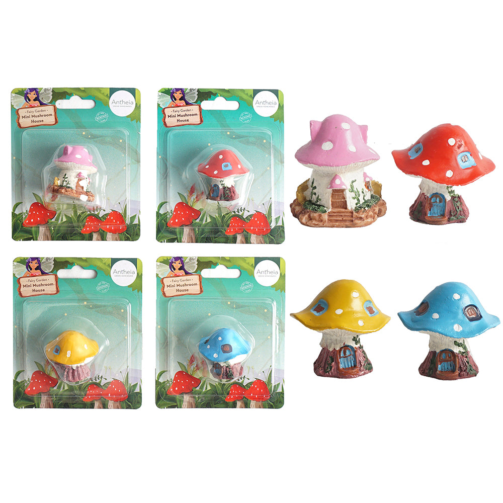 Antheia Green Homewares Plant/Pot Fairy Garden Small Mushroom House Assorted — image 2
