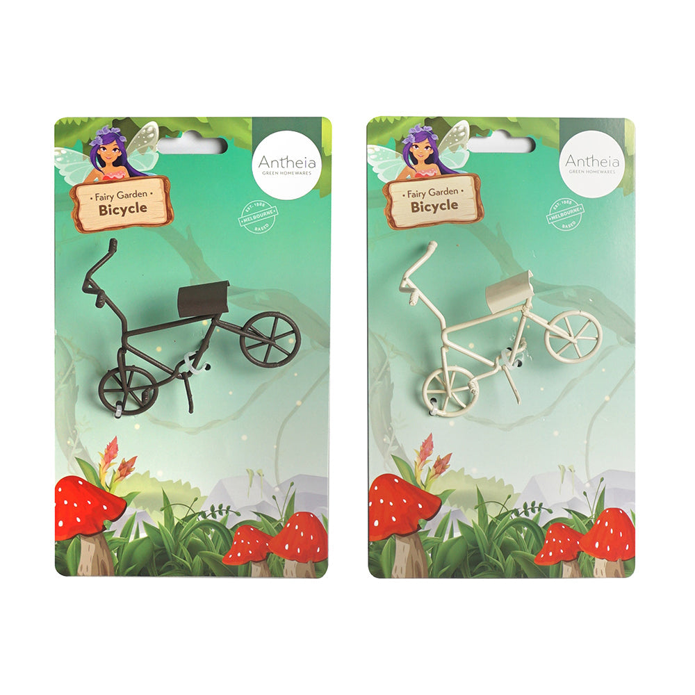 Antheia Green Homewares Plant/Pot Decor Fairy Garden Metal Bicycle Assorted — image 2