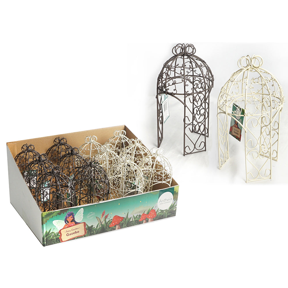 Antheia Green Homewares Plant/Pot Decor Fairy Garden Metal Gazebo Assorted — image 2