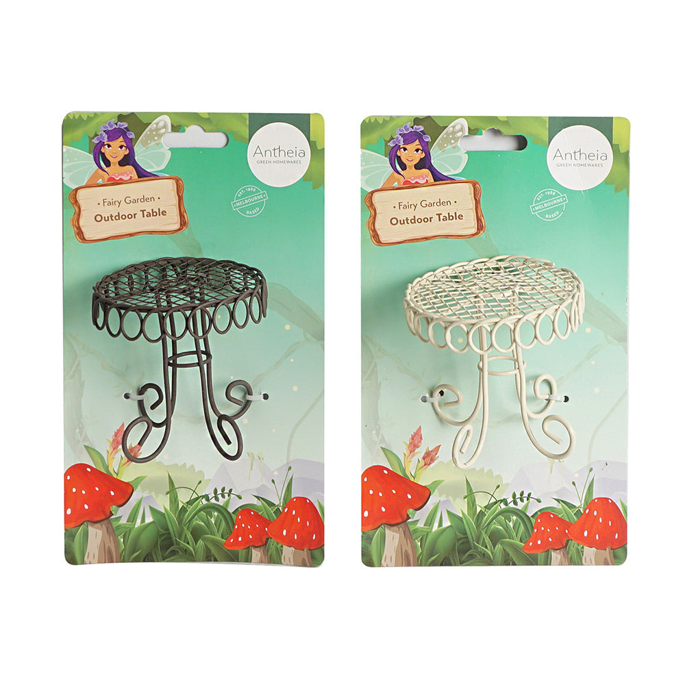 Antheia Green Homewares Plant/Pot Decor Fairy Garden Metal Outdoor Table Assorted — image 2