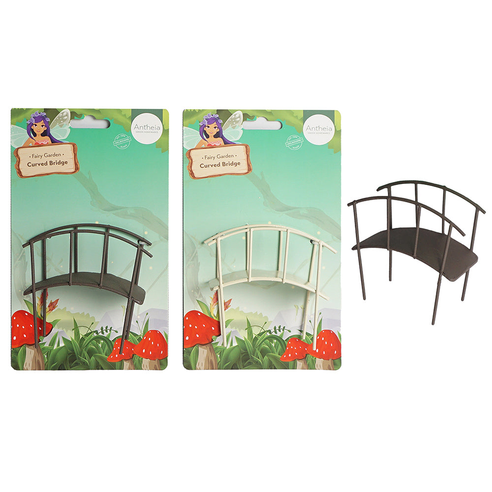 Antheia Green Homewares Plant/Pot Decor Fairy Garden Metal Curved Bridge Assorted — image 2