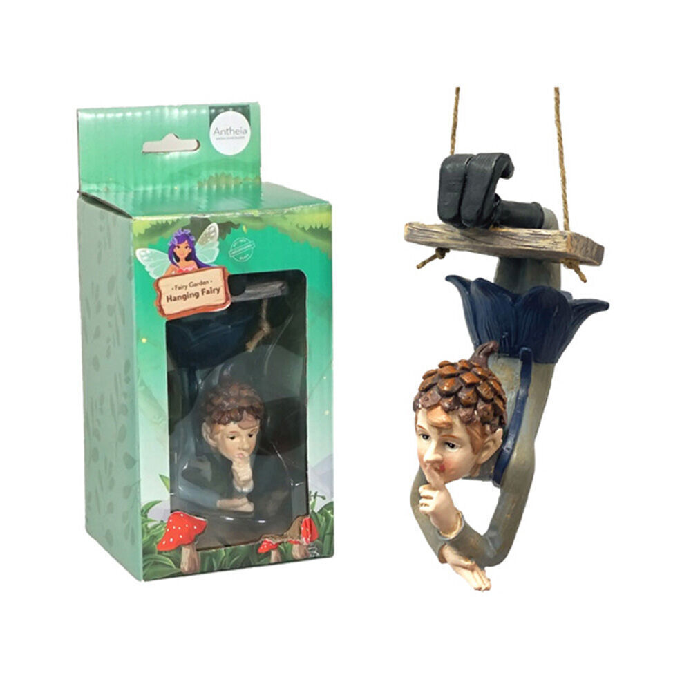 Antheia Green Homewares Resin Fairy Garden Home Decor Hanging Fairy 19cm (2 Pack) — image 3