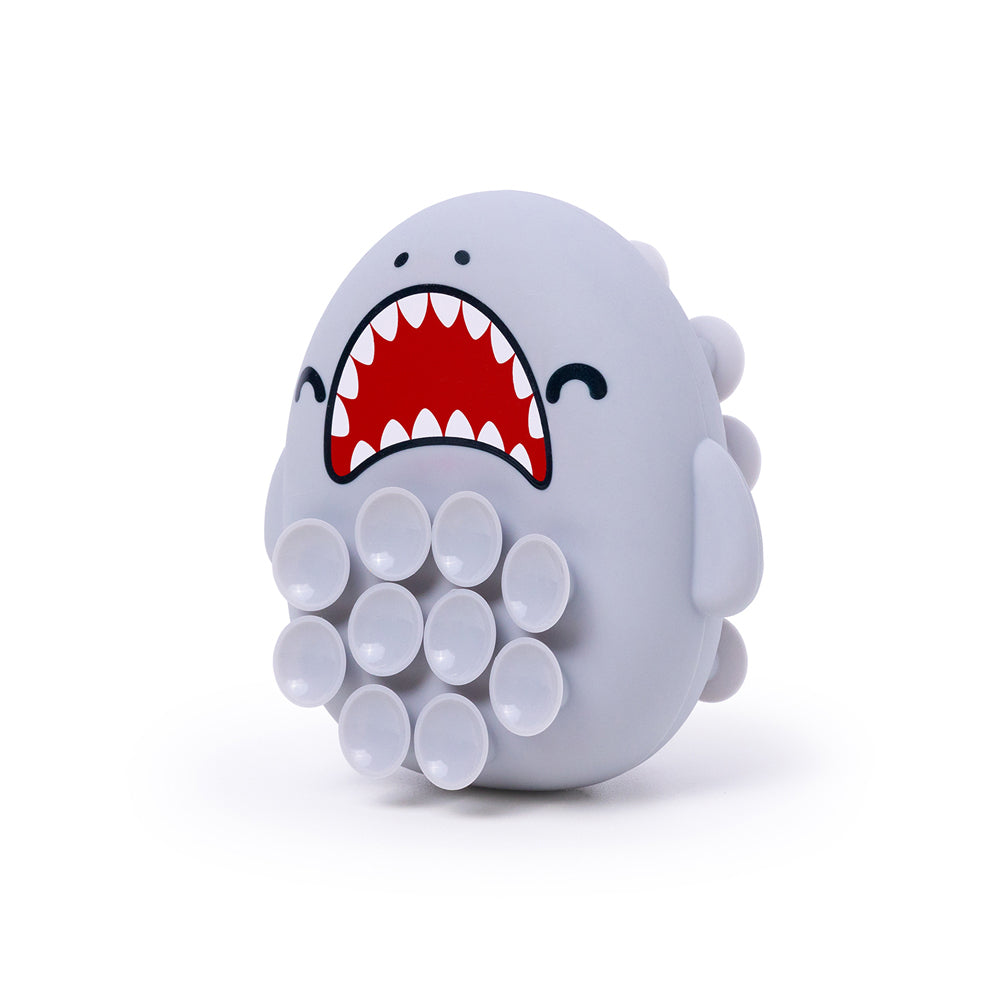 Good Banana Suction Cup Fidget Shark Squeeze Soft Sensory Kids Toy 13cm Grey
