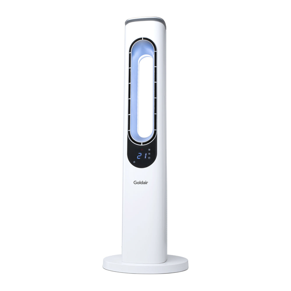 Goldair 94cm 50W Bladeless Electric Cooling Tower Fan w/Remote/Mood Light White — image 2