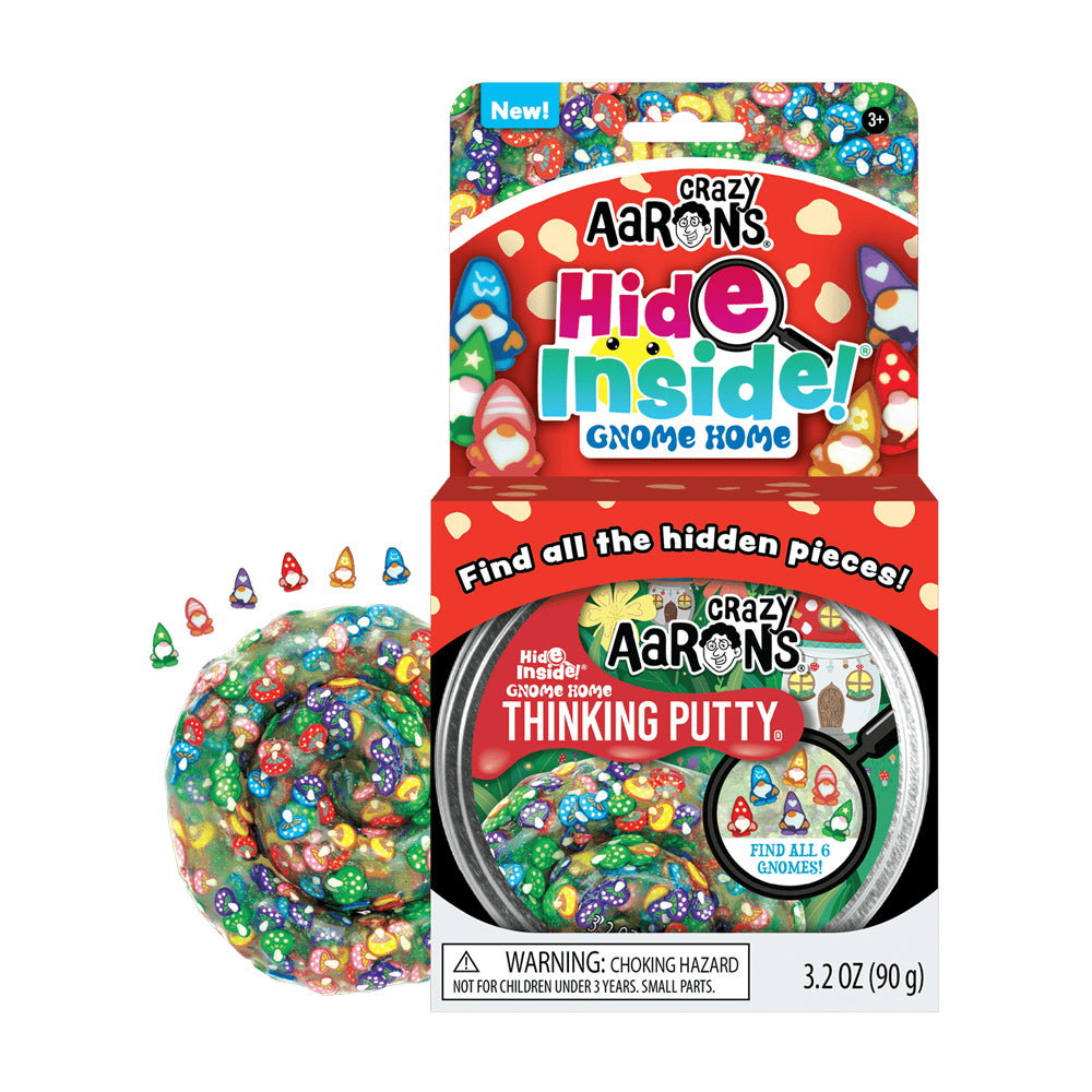 Crazy Aarons Thinking Putty Gnome Home Hide Inside Kids Play Toy 10cm 3y+